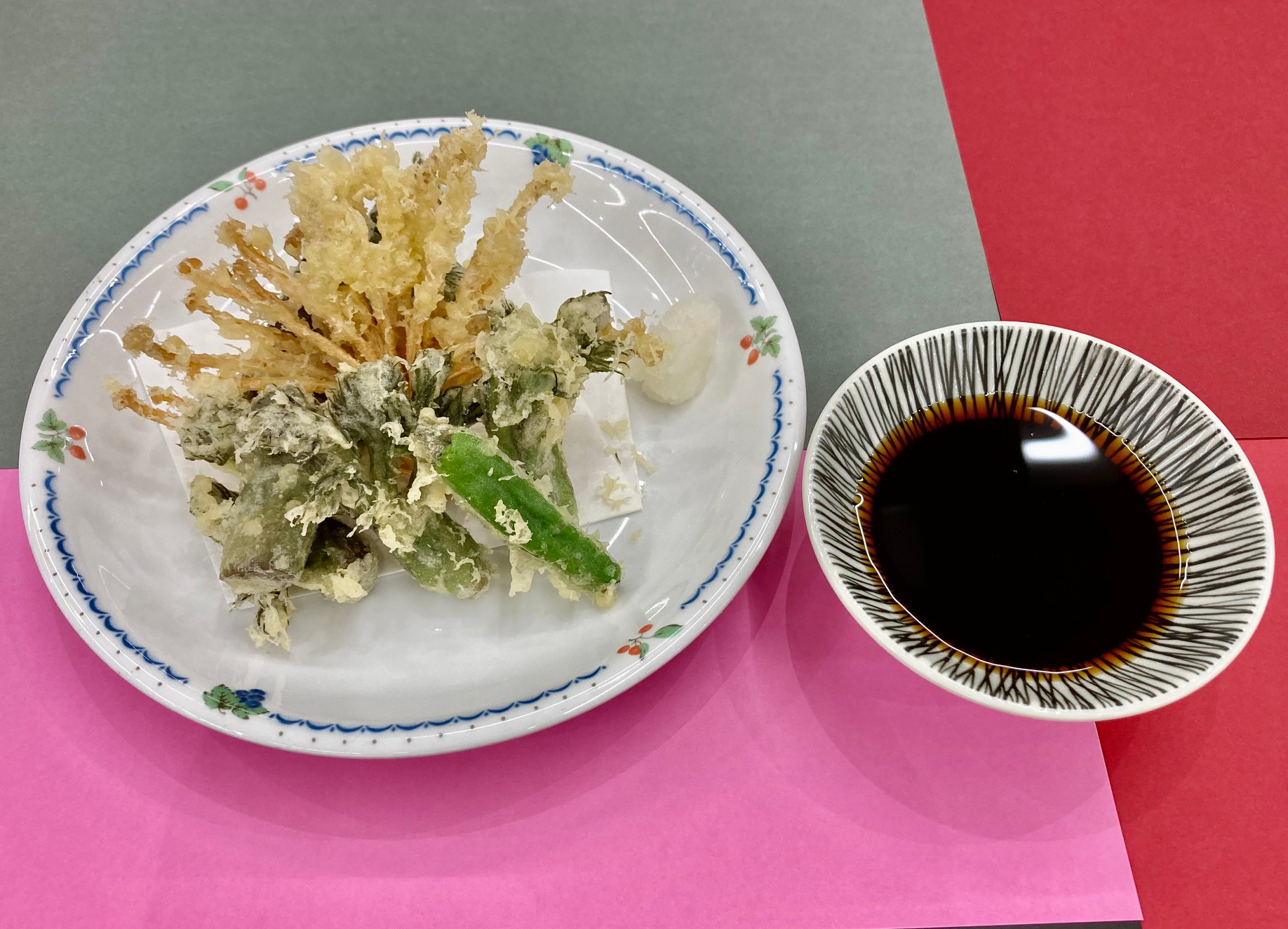 タラの芽と三種野菜の天ぷら